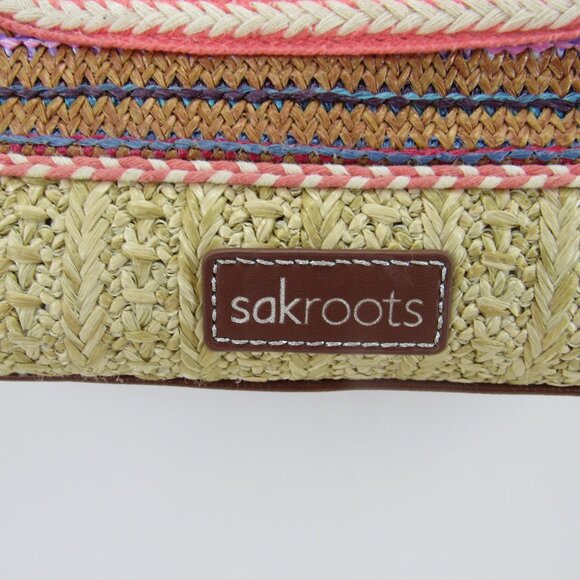 Sakroots Meadow Medium Beige and Multicolor Satchel with Embroidered Owl - Picture 4 of 11